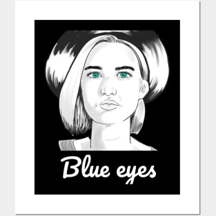 Blue eyes Posters and Art